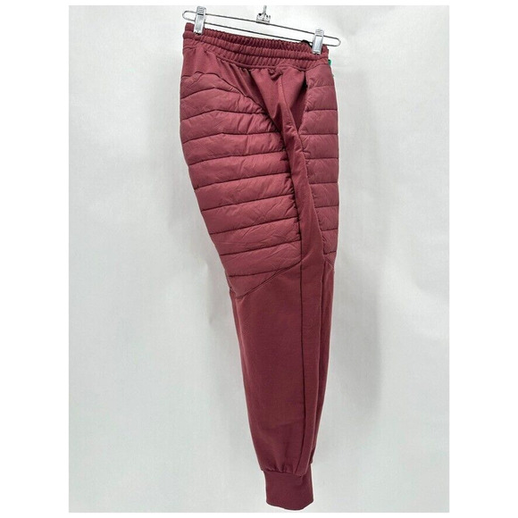 Peppermint‎ Cycling Co Hybrid Pants Size S Red Insulated Quilted Winter Training - Picture 8 of 11
